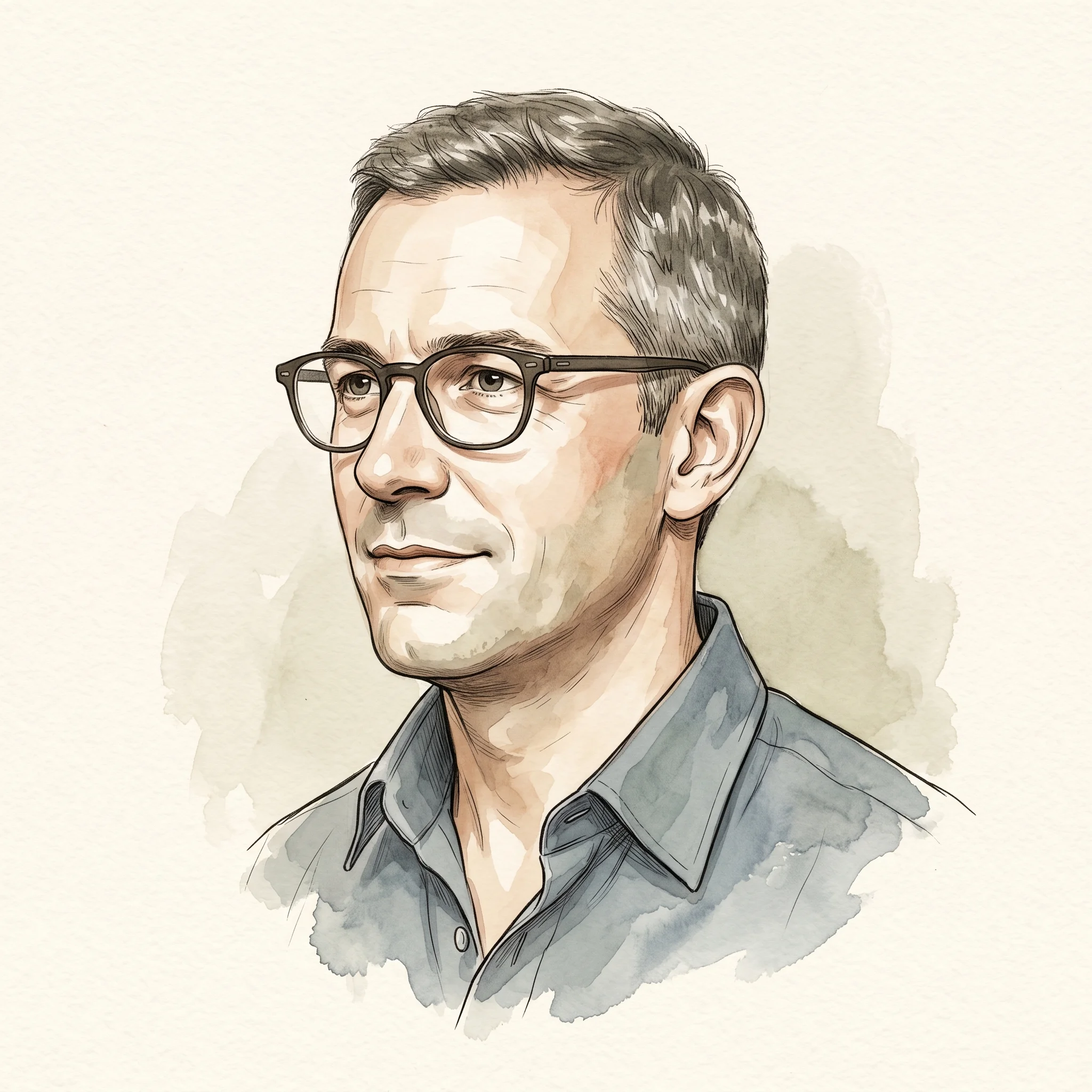 Portrait illustré de Antoine Mercier